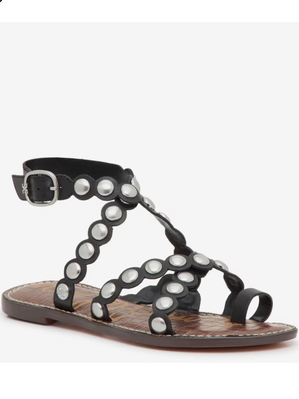 Gloria Studded Gladiator Sandal in Black